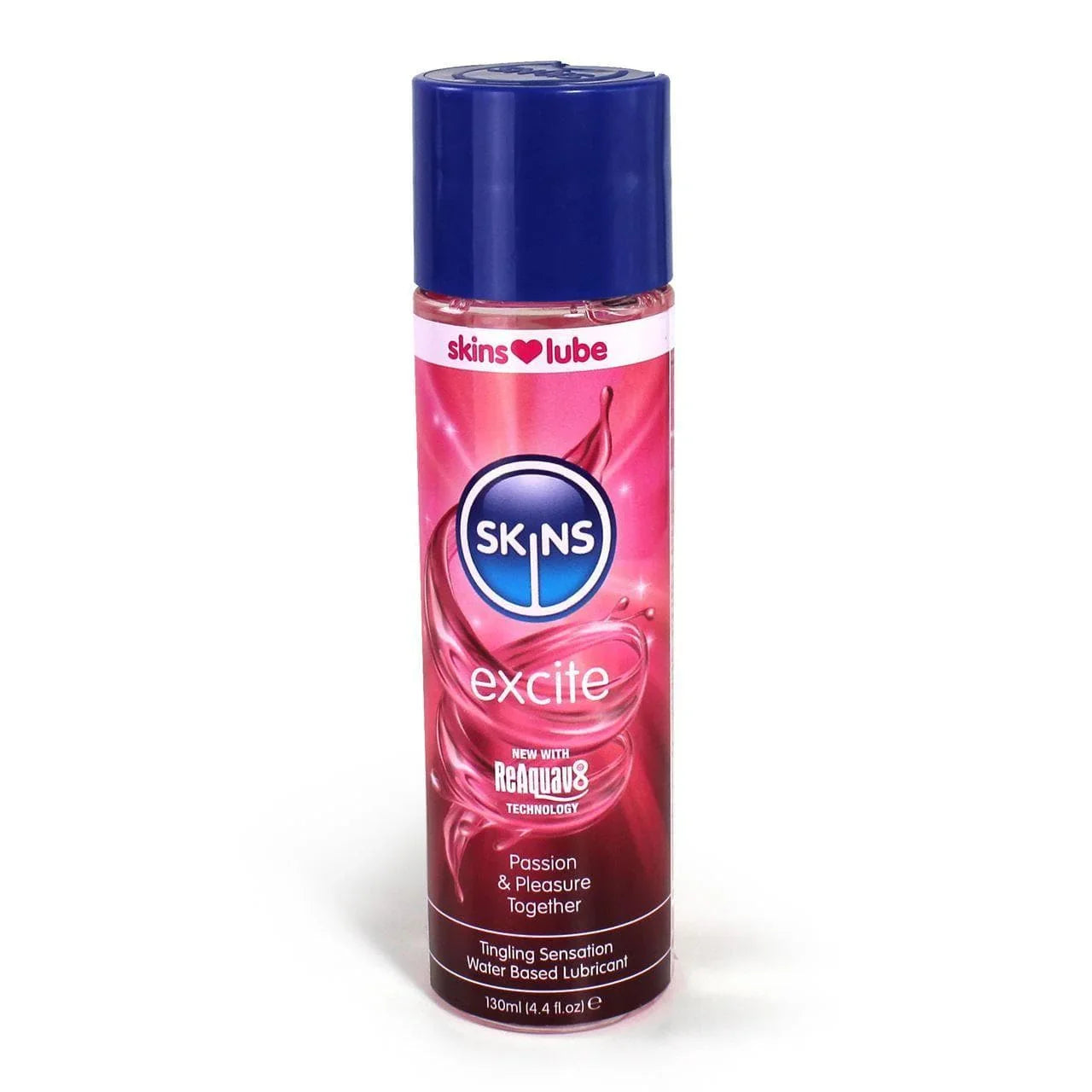 Skins Excite Tingling Water Fruit Water Based Lubricant 4.4 oz - Romantic Blessings