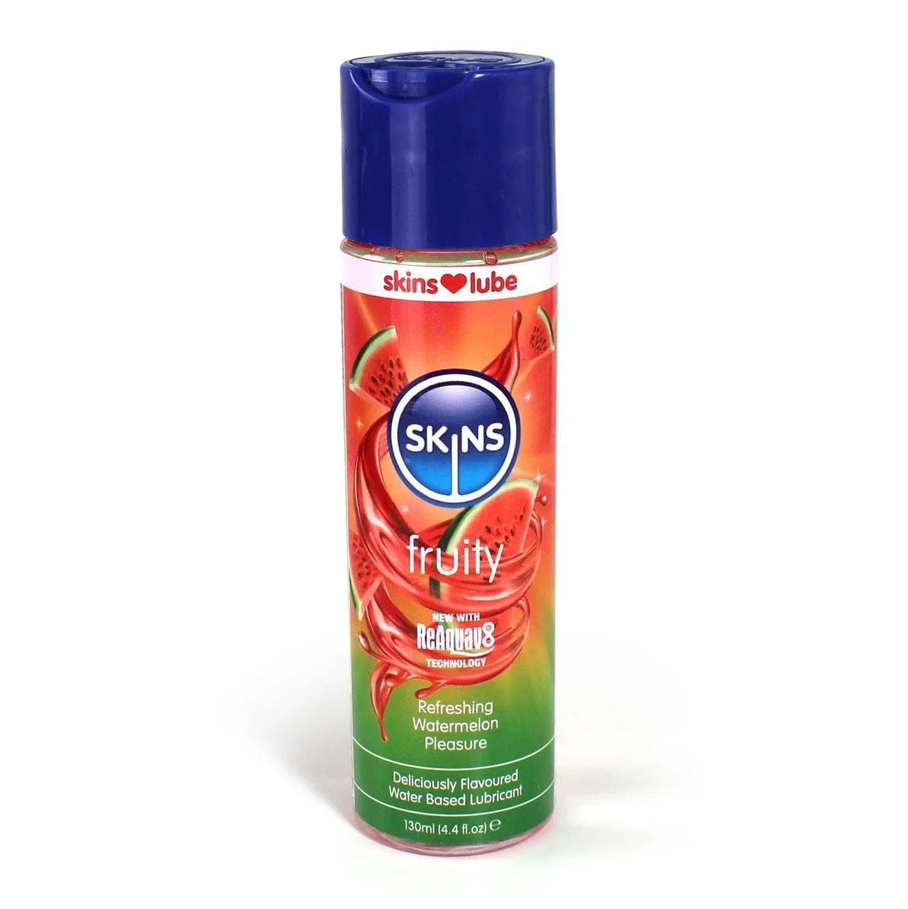 Skins Watermelon Fruit Water Based Lubricant 4.4 oz - Romantic Blessings