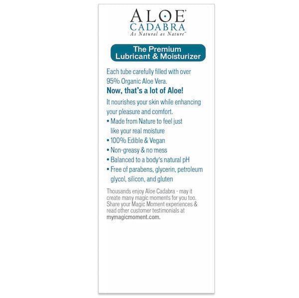 Aloe Cadabra Organic 2-in-1 Personal Lubricant & Vaginal Moisturizer Natural Aloe 2.5 oz - Romantic Blessings
