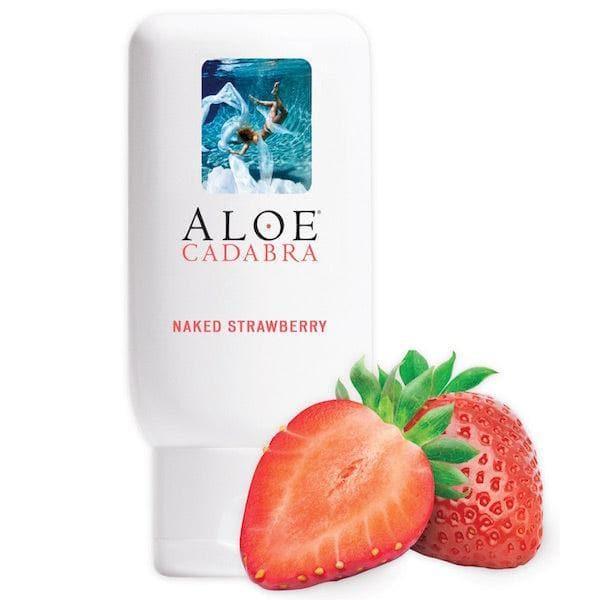 Aloe Cadabra Organic 2-in-1 Personal Lubricant & Vaginal Moisturizer Naked Strawberry 2.5 oz - Romantic Blessings