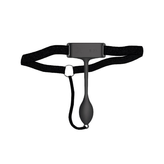 Pan-T Vibe Silicone Panty Vibe with Remote Control Black - Romantic Blessings