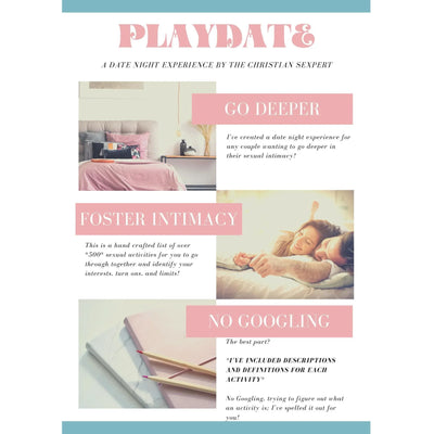 Marriage PLAYdate an Exploration of 500 Sexual Activities - Romantic Blessings