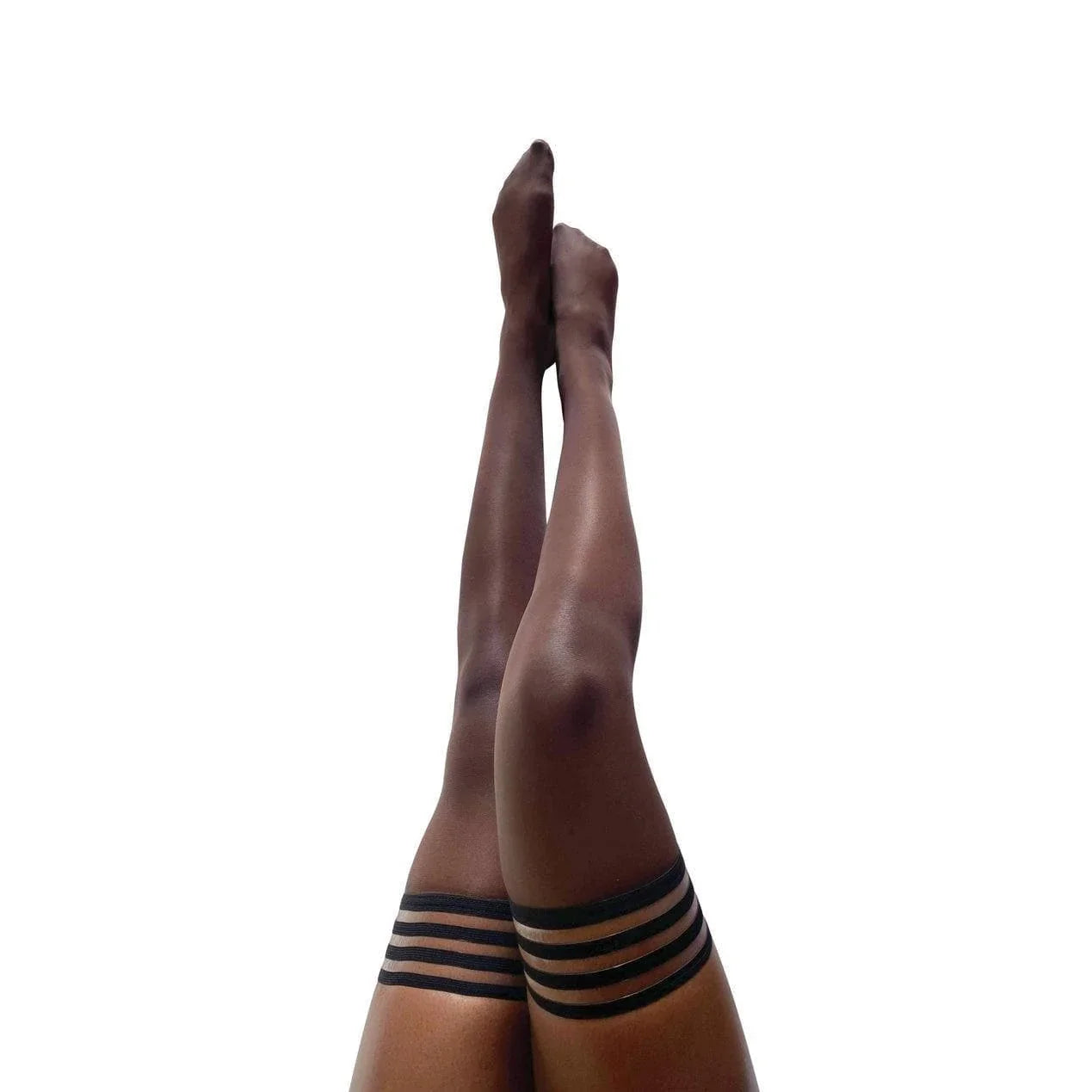 Kixies Marissa Sheer Thigh High Tights Brown - Romantic Blessings