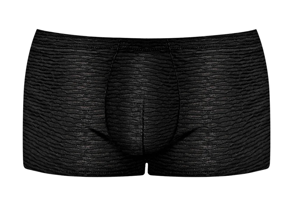 Male Power Sneak Peek Mini Short Black