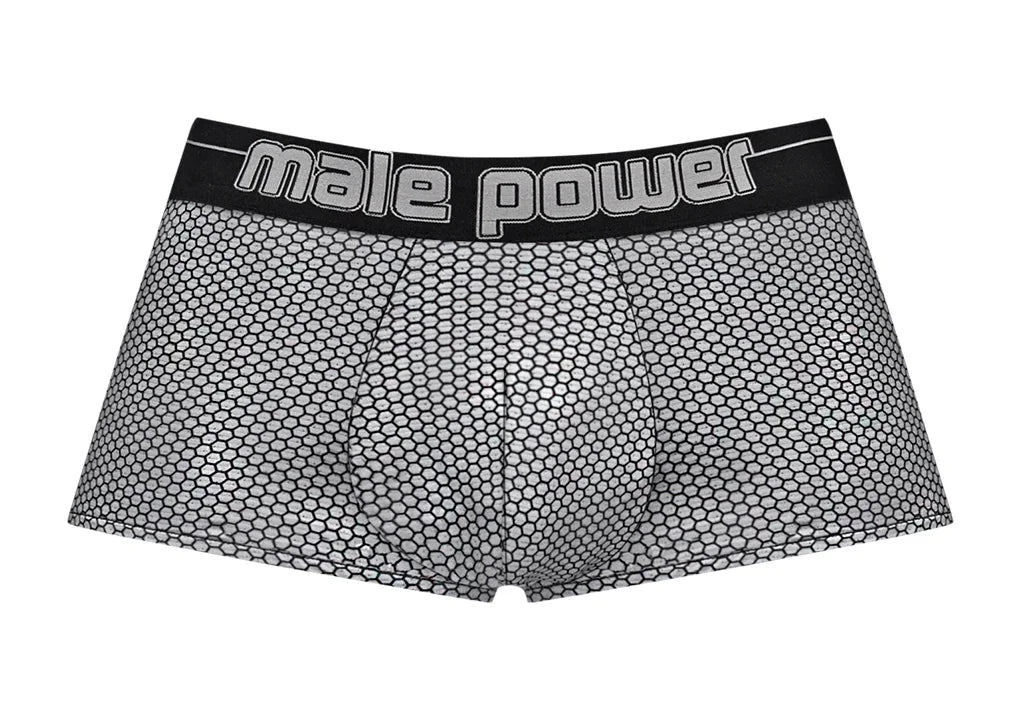 Male Power Sexagon Mini Short Gray