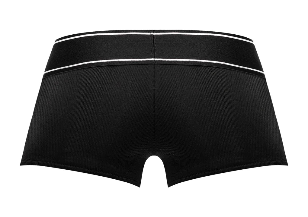 Male Power Modal Rib Pouch Short Black