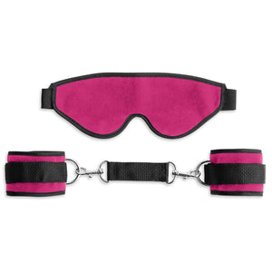 Liberator Bond Cuff & Blindfold Kit with 2 Clip Connectors - Romantic Blessings