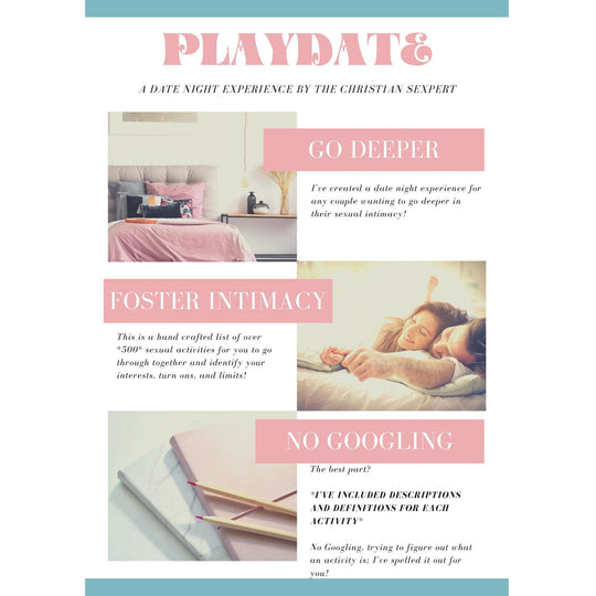 Marriage PLAYdate an Exploration of 500 Sexual Activities - Romantic Blessings