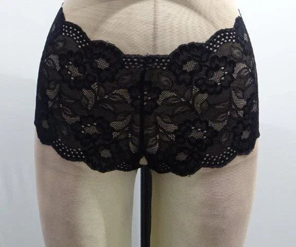 Escante Open Crotch Boy Short Black