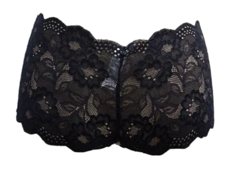 Escante Open Crotch Boy Short Black