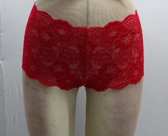 Escante Open Crotch Boy Short Red