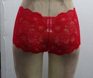 Escante Open Crotch Boy Short Red