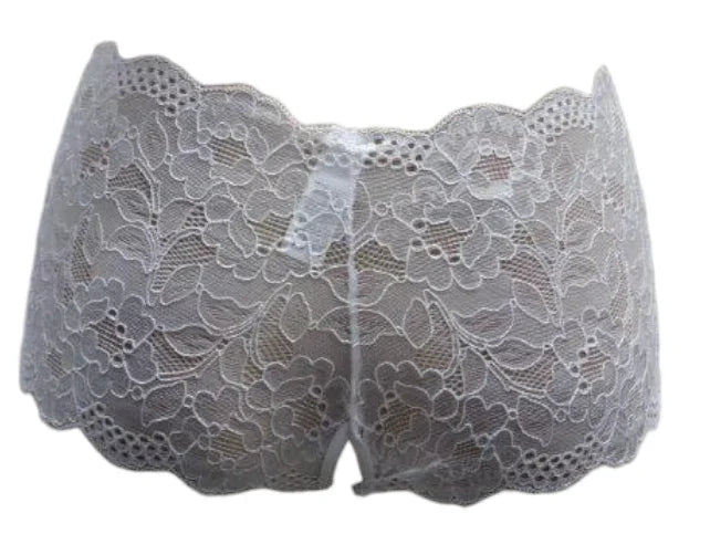 Escante Open Crotch Boy Short White