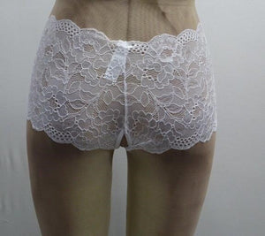 Escante Open Crotch Boy Short White