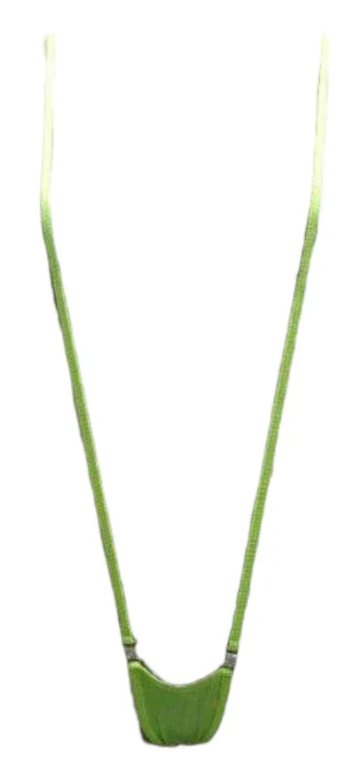 Escante Crystal Open Cup Body Sling Yellow One Size