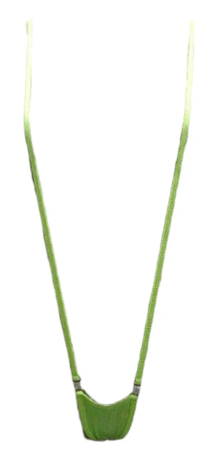 Escante Crystal Open Cup Body Sling Yellow One Size