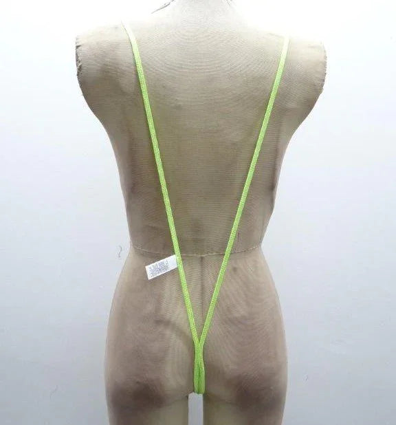 Escante Crystal Open Cup Body Sling Yellow One Size