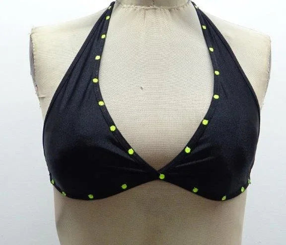 Escante Glow in the Dark Tri Bra Black One Size