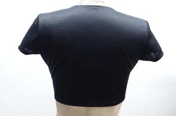 Escante Short Sleeve Tie Front Shirt Black