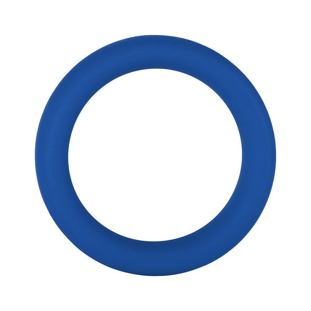Forto F-64 100% Silicone Wide Penis Ring Blue - Romantic Blessings