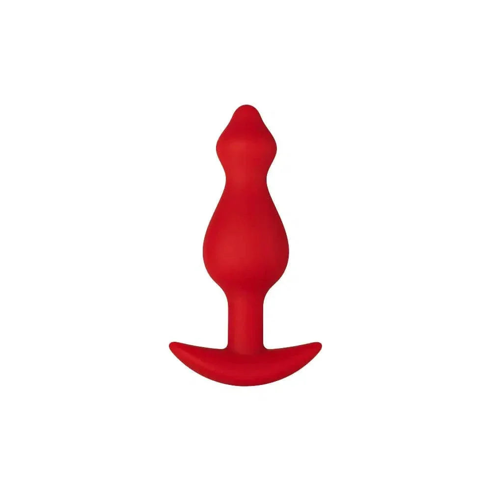 Forto F-78 Pointee 100% Silicone Multi Size Cones Pointed Tip Butt Plug Red - Romantic Blessings