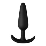 Forto F-31 100% Silicone Butt Plug with Flared Base Black - Romantic Blessings