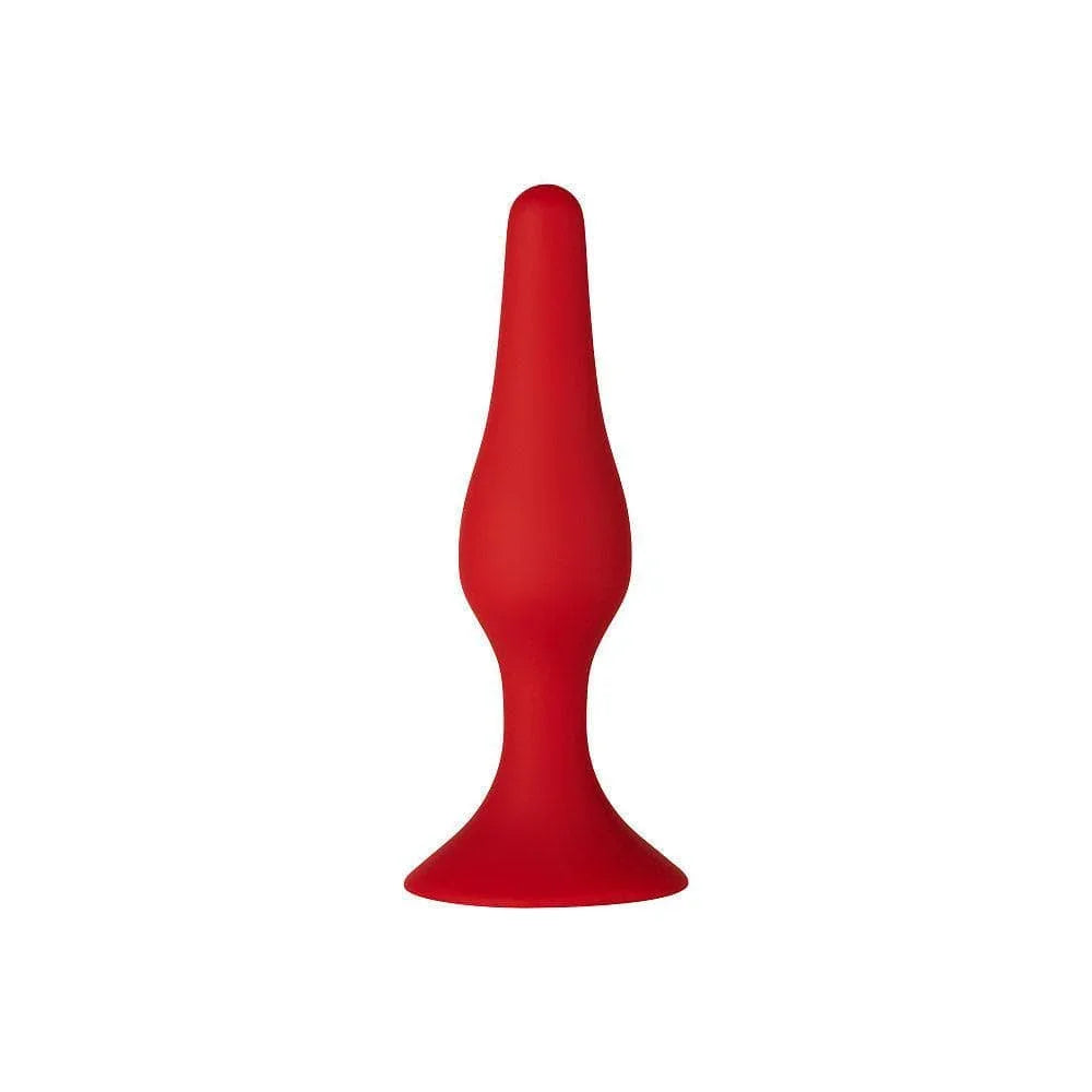 Forto F-11 Lungo Butt Plug with Suction Cup Base Red - Romantic Blessings