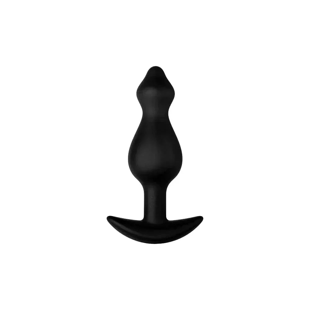Forto F-78 Pointee 100% Silicone Multi Size Cones Pointed Tip Butt Plug Black - Romantic Blessings