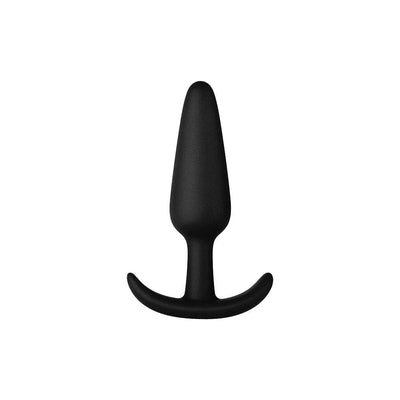 Forto F-31 100% Silicone Butt Plug with Flared Base Black - Romantic Blessings