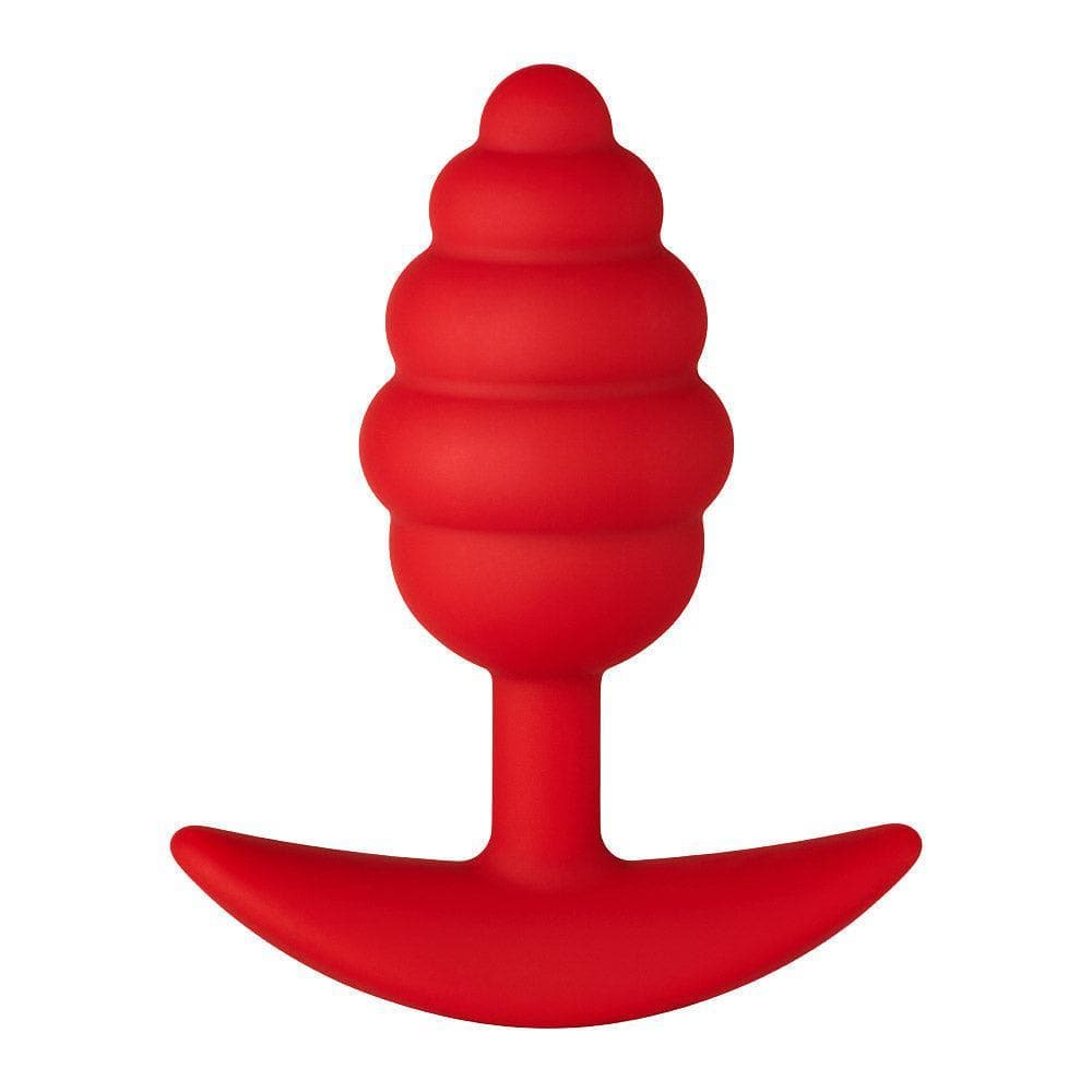 Forto F-83 Honey Dipper Plug 100% Silicone Spiral Ribbed Butt Plug - Romantic Blessings