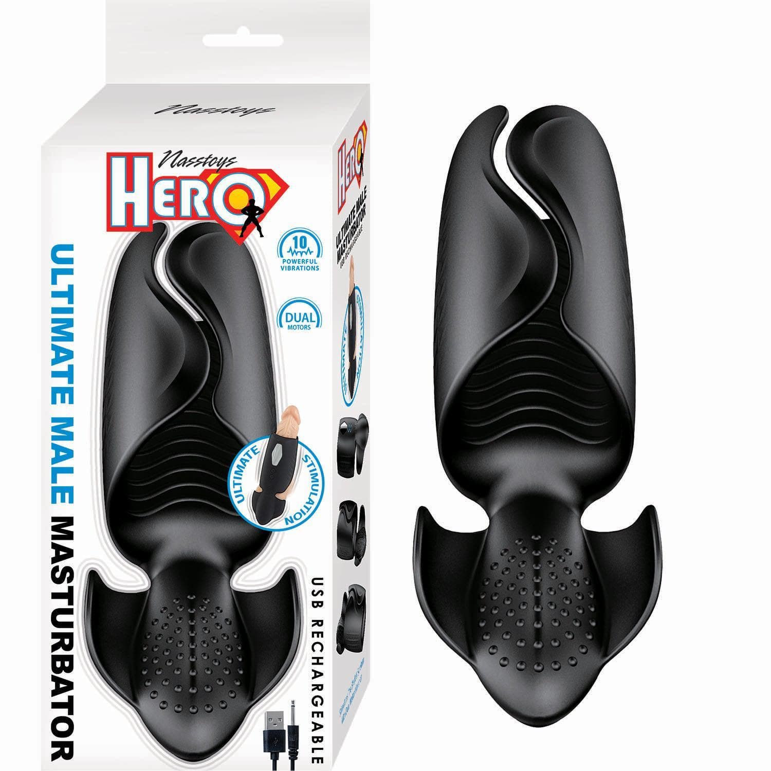 Hero Ultimate Rechargeable Silicone Penis Vibrator - Romantic Blessings