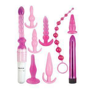 Pink Elite Collection Vibrating Supreme Anal Play Kit - Romantic Blessings