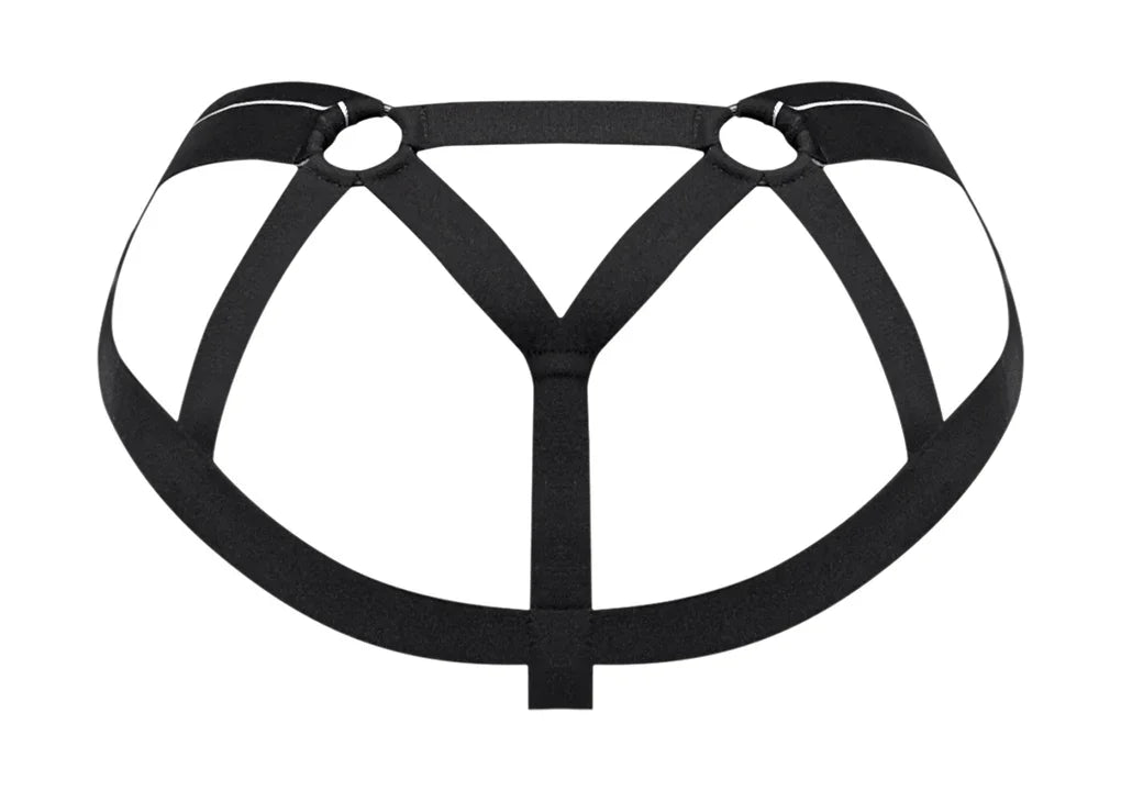 Male Power Sexagon Strappy Ring Jock Gray