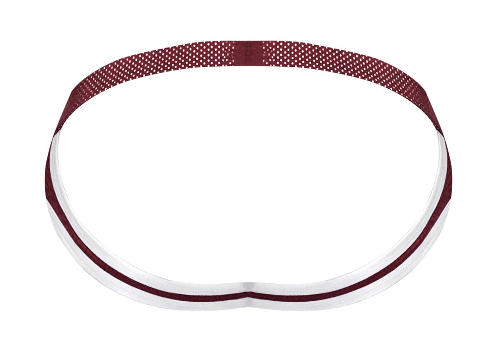 Male Power Sport Mesh Sport Jock Burgundy
