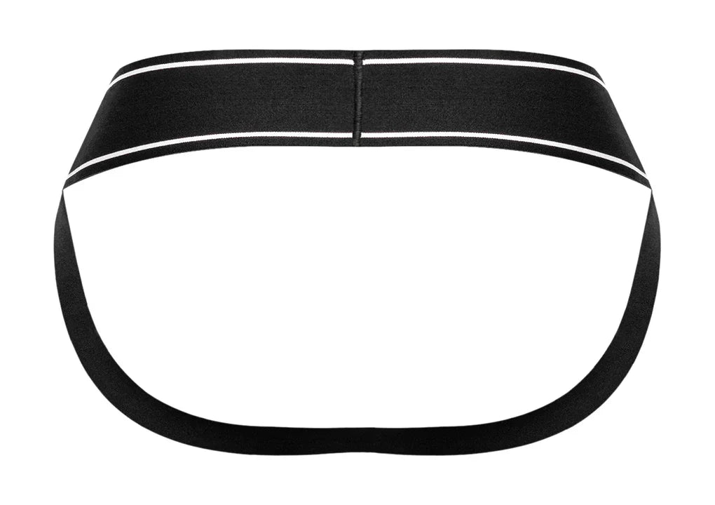 Male Power Modal Rib Jock Black