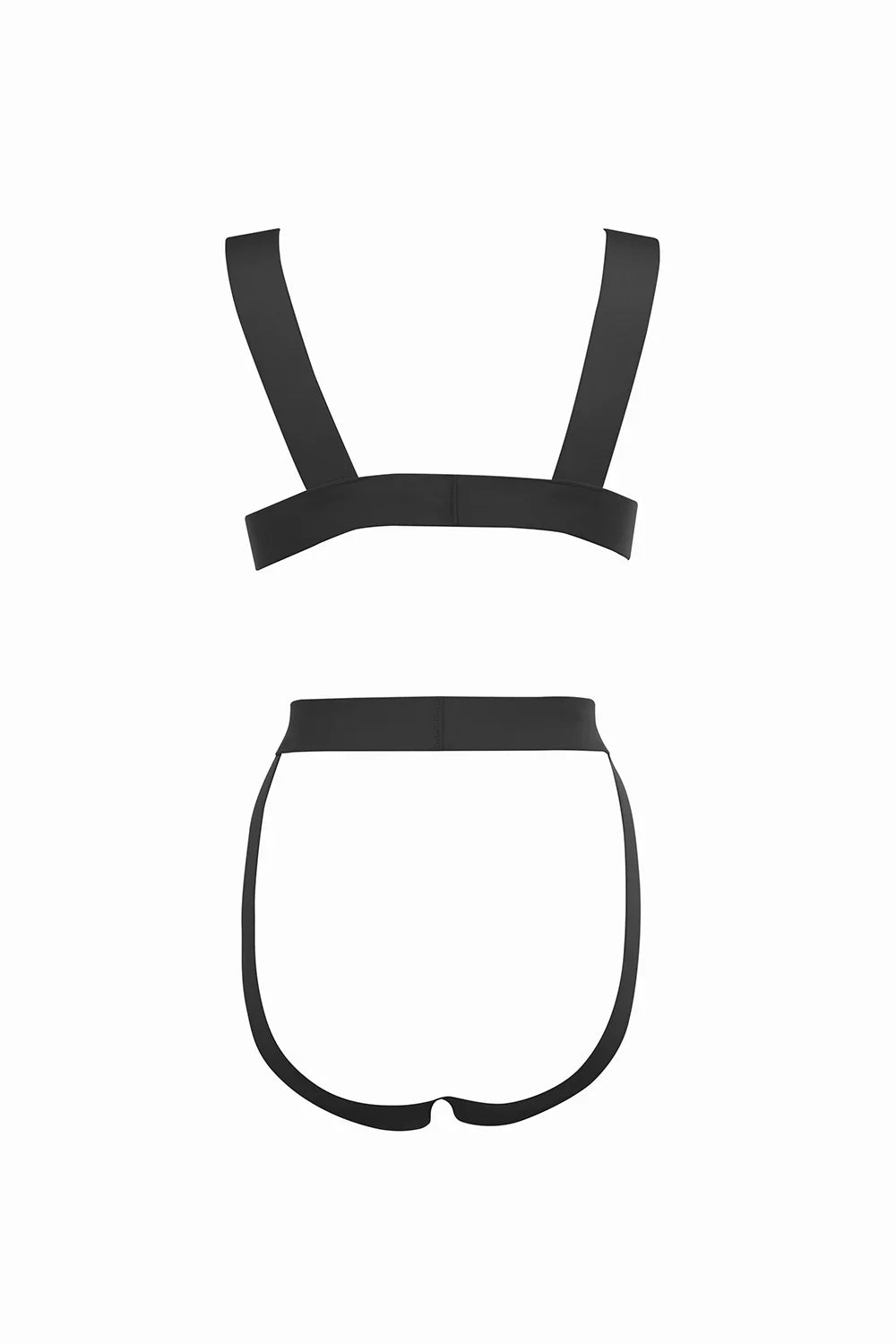 Allure Kitten Just a Crush Teddy Strappy Open Cup Black One Size