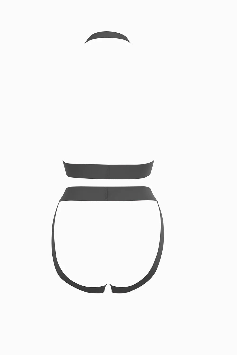 Allure Kitten I`m Yours Teddy Strappy Open Cup Black One Size