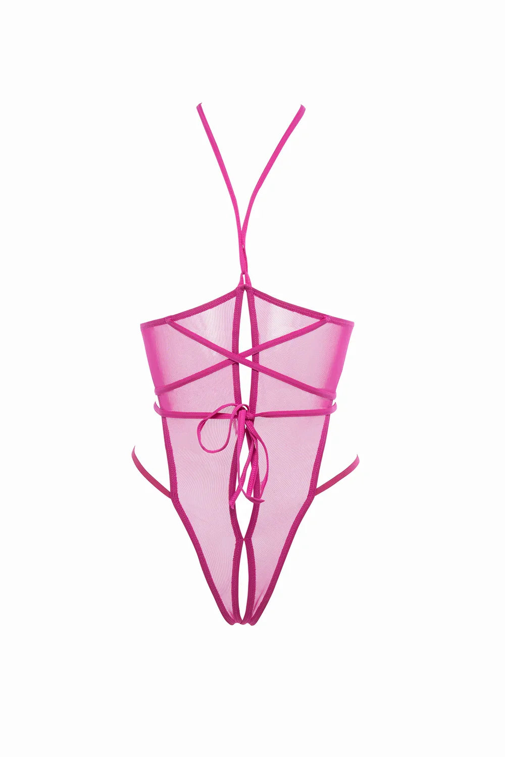 Allure Nicola Mesh Open Cup Mesh Teddy Pink