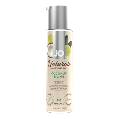 JO Naturals Coconut & Lime Massage Oil 4oz - Romantic Blessings