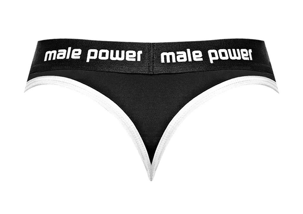 Male Power The Helmet Helmet Thong Black