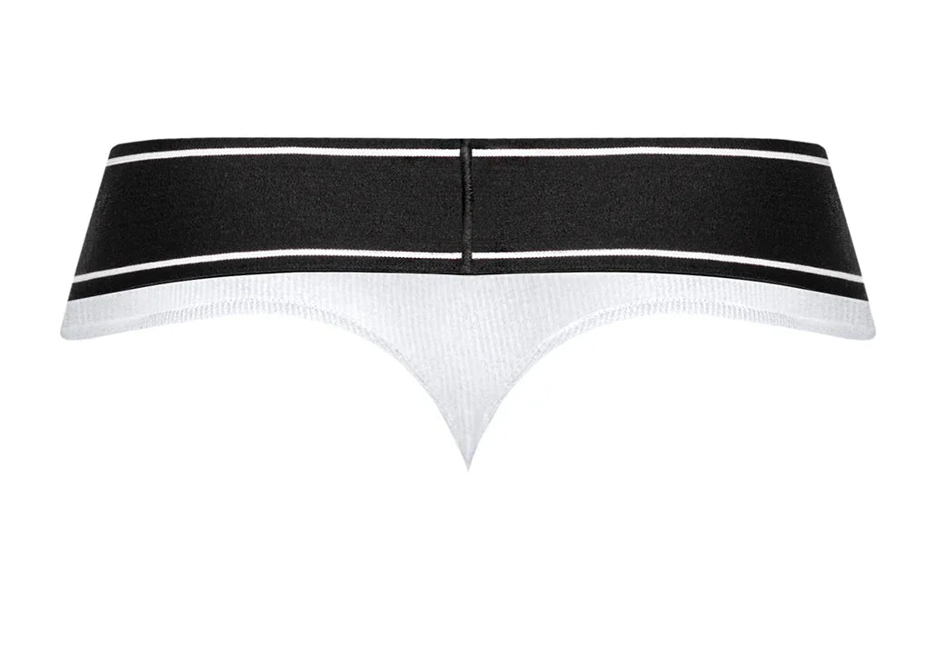 Male Power Modal Rib Bong Thong White