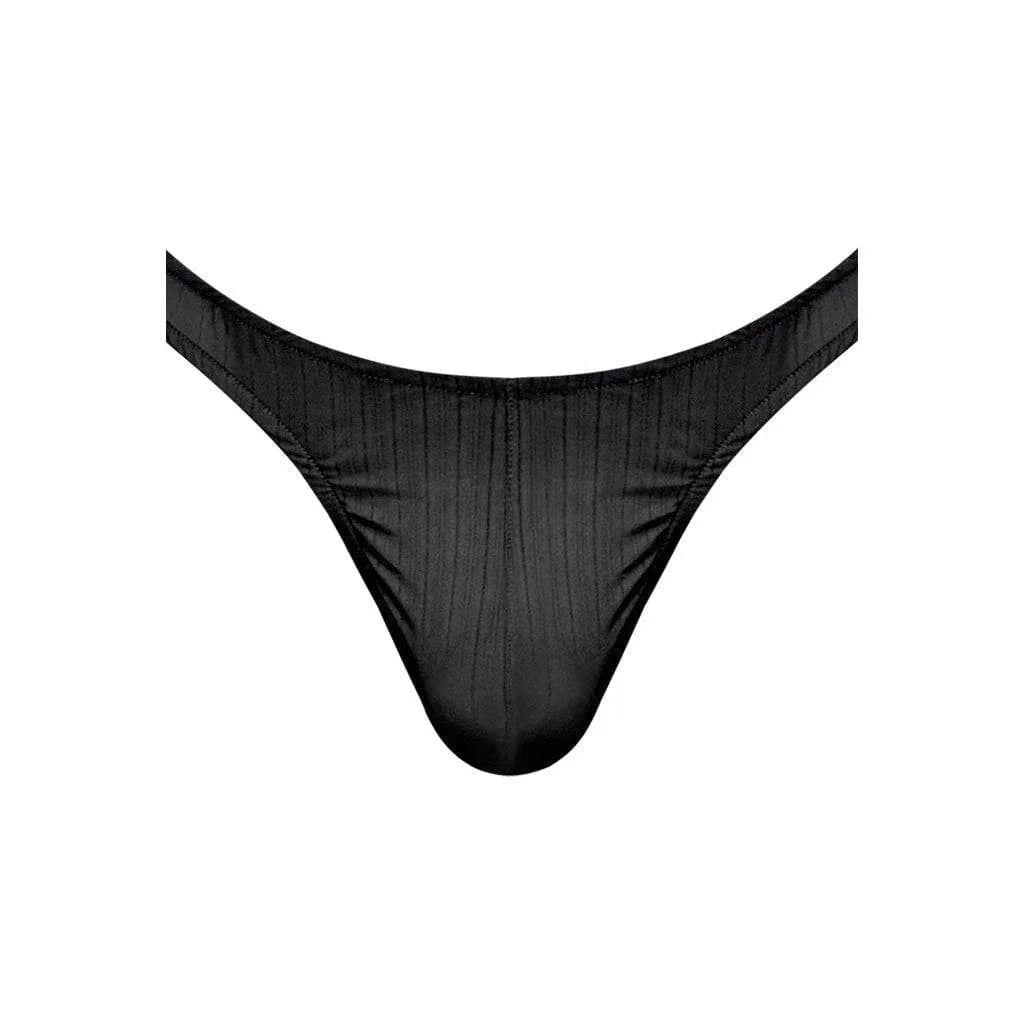 Male Power Barely There Bong Thong Black - Romantic Blessings