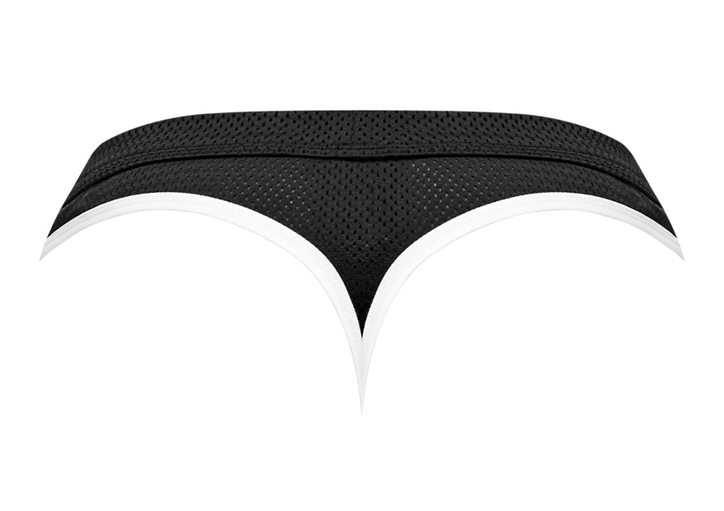 Male Power Sport Mesh Sport Thong Black