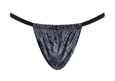 Male Power Blue Streak Posing Strap Blue One Size