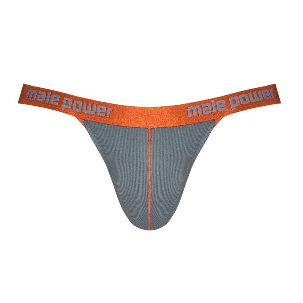Male Power Casanova Uplift Thong Gray - Romantic Blessings