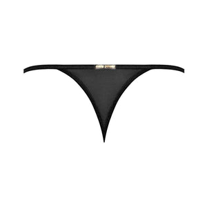 Male Power Landing Strip Micro Thong Black - Romantic Blessings