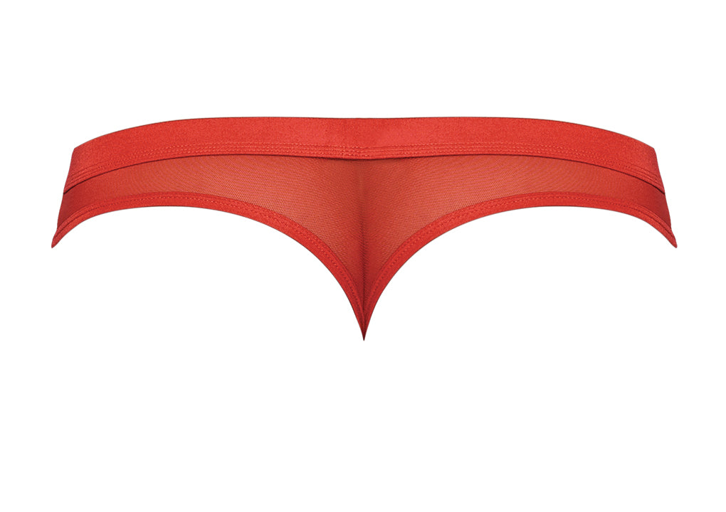 Male Power Hose Thong Red