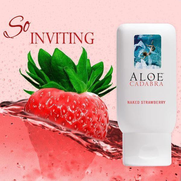 Aloe Cadabra Organic 2-in-1 Personal Lubricant & Vaginal Moisturizer Naked Strawberry 2.5 oz - Romantic Blessings
