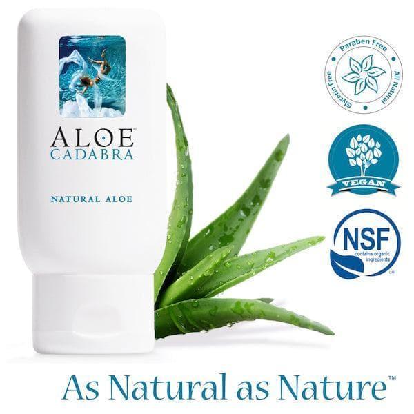 Aloe Cadabra Organic 2-in-1 Personal Lubricant & Vaginal Moisturizer Natural Aloe 2.5 oz - Romantic Blessings