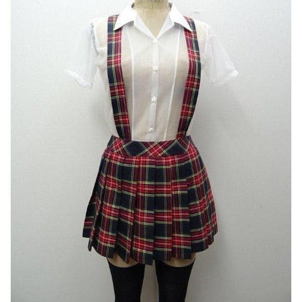 Escante Suspender School Girl Red Plaid - Romantic Blessings
